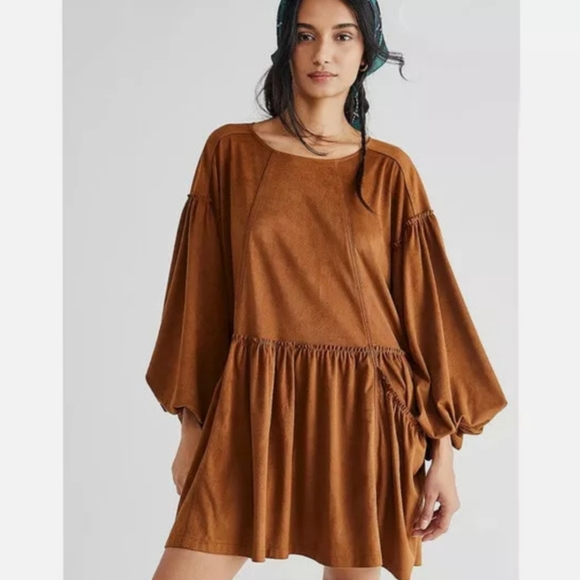 Free People Dresses & Skirts - Free People Summer Love Vegan Suede Mini Dress